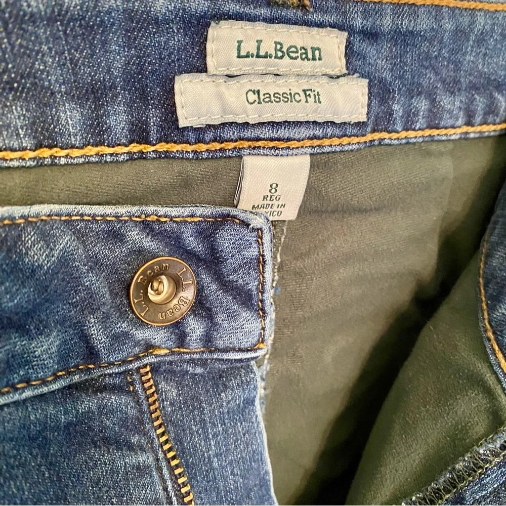 LL Bean Women’s Flannel Lined Classic Fit size 8 Jeans - Picture 7 of 12